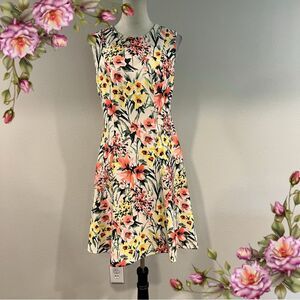Tommy Hilfiger Floral Sleeveless knee length Dress size